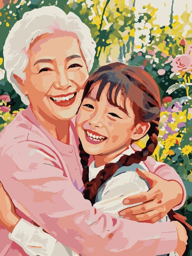 Un moment en famille : le coloriage colorié
